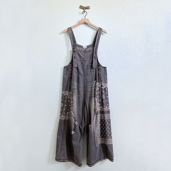 Three Bird Nest Jeans Easelhigh Hopes Slouchy Black Bandana Denim